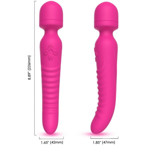 Vibromasseur Real Vibration M 22 cm 2.0 - Rose